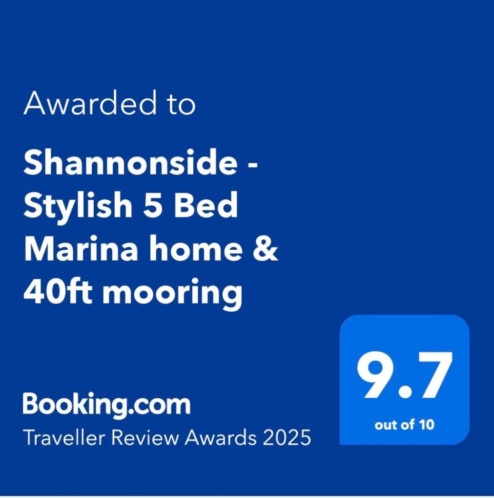 Shannonside - Stylish 5 Bed Marina Home & 40Ft Mooring Termonbarry Екстер'єр фото